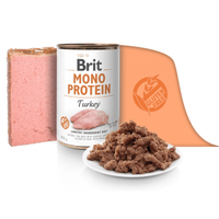 Brit Mono Protein Turkey - консерва с пуешко 400 гр