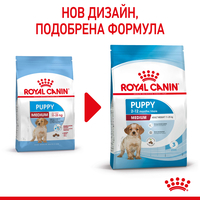 ROYAL CANIN® SHN MEDIUM PUPPY  за подрастващи кучета от средни породи (тегло в зряла възраст от 11 до 25 кг) - до 12 месеца