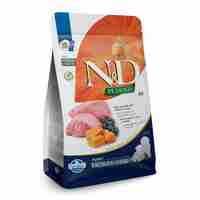 N&D Pumpkin Lamb & Blueberry Puppy Medium&Maxi – суха храна без зърнени култури за подрастващи кученца от средни и едри породи с агнешко, тиква и боровинки