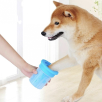 Съд за измиване на лапи на домашен любимец - синьо