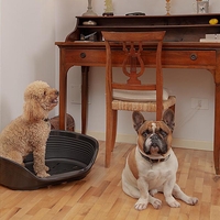 Пластмасово легло с дюшече черно 70х52х23 см Ferplast SIESTA DELUXE 6 BLACK