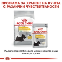 ROYAL CANIN® CCN MINI DERMACOMFORT за кучета в зряла и напреднала възраст от дребни породи (от 1 до 10кг) - над 10 месеца - кучета предразположени към кожни раздразнения и сърбеж