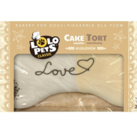 Lolo Pets торта „Love“ за кучета – 250 гр, ванилия