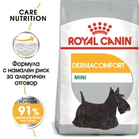 ROYAL CANIN® CCN MINI DERMACOMFORT за кучета в зряла и напреднала възраст от дребни породи (от 1 до 10кг) - над 10 месеца - кучета предразположени към кожни раздразнения и сърбеж