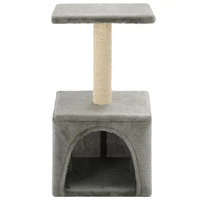 Катерушка/Драскало за коте с къщичка и стойки PetsMania