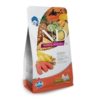 N&D Tropical Selection Dog Adult MINI Salmon and Tropical fruits – суха храна за кучета над 1 година от дребни породи, със сьомга, спелта, овес и тропически плодове