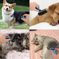 Двустранна четка за кучета и котки 2 в 1