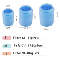 Съд за измиване на лапи на домашен любимец - синьо