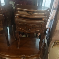 Луксозен комплект Бомбе масив, скрин с две нощни шкафчета