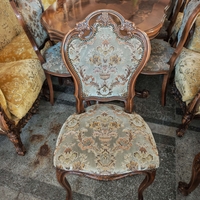 Бароков трапезен комплект маса с шест стола