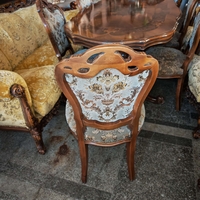 Бароков трапезен комплект маса с шест стола