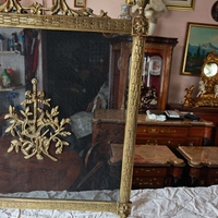 Антикварен параван за камина Луи 15