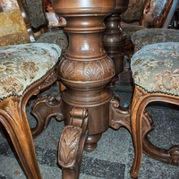 Бароков трапезен комплект маса с шест стола