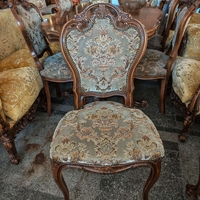 Бароков трапезен комплект маса с шест стола