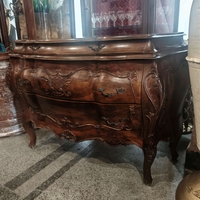 Луксозен комплект Бомбе масив, скрин с две нощни шкафчета