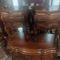 Луксозен комплект Бомбе масив, скрин с две нощни шкафчета