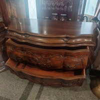 Луксозен комплект Бомбе масив, скрин с две нощни шкафчета