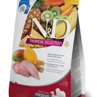 N&D Tropical Selection Chicken Adult Medium & Maxi – храна за кучета, с пилешко и тропически плодове, за средни и големи породи, 2 kg / 10 kg