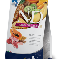 N&D Tropical Selection Lamb Adult Mini – храна за кучета, с агнешко и тропически плодове, за дребни породи, 1.5 kg / 5 kg