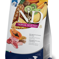 N&D Tropical Selection Lamb Puppy Mini – храна за подрастващи кученца, с агнешко и тропически плодове, за дребни породи, 1.5 kg / 5 kg
