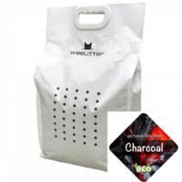WeeLitter Charcoal – Натурална биоразградима соева котешка тоалетна с активен въглен | 6L / 18L