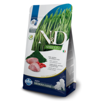N&D Spirulina Lamb Puppy Medium & Maxi – Храна за подрастващи кученца от средни и едри породи с агнешко, спирулина и годжи бери 7 кг