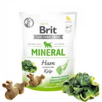 Brit Care Dog Functional Snack Mineral Ham for Puppies - лакомство за кученца с шунка и водорасли 150гр.