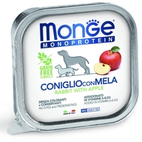 Monge Dog Monoprotein Adult Pate Rabbit & Apple – пастет за кучета в зряла възраст със заешко и ябълка, 150 g
