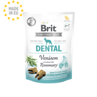 Brit Care Dog Functional Snack Dental Venison - дентално лакомство с еленско и розмарин 150гр.