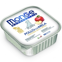 Monge Dog Monoprotein Puppy Fruit Pate Chicken & Apple – пастет за подрастващи кучета с пилешко и ябълка, 150 g