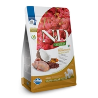 N&D Quinoa Monoprotein Skin & Coat Quail Adult Medium & Maxi – храна за кучета за кожа и козина, с вкус пъдпъдък, за средни и големи породи, 7 kg