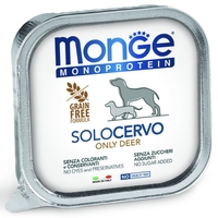 Monge Monoprotein Adult Dog Pate Deer – пастет за кучета в зряла възраст с елен, 150 g