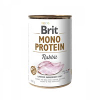Brit Mono Protein Rabbit - монопротеинова консерва за кучета със заешко месо 400 гр