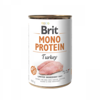 Brit Mono Protein Turkey - монопротеинова консерва за кучета с пуешко месо 400 гр