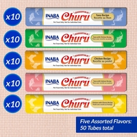 Inaba Churu Tuna & Chicken Varieties - лакомство за котки с пилe и риба тон - 50 бр