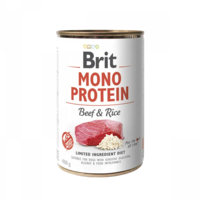Brit Mono Protein Beef and Rice - монопротеинова консерва за кучета с говеждо месо и ориз 400 гр