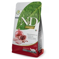 N&D Prime Chicken & Pomegranate Cat Adult – храна за котки над 1 година с пиле и нар, 300 g / 1.5 kg / 5 kg