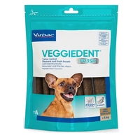 Virbac Veggiedent Fresh XS – дентални стикове/ламели  за кучета до 5 kg, 15 бр.