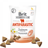 Brit Care Dog Functional Snack Antiparasitic Salmon - антипаразитно лакомство със сьомга и лайка 150гр.