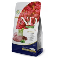 N&D Quinoa Digestion Lamb Cat Adult – храна за котки над 1 година за храносмилане, с агнешко, киноа, копър, мента и артишок, 300 g / 1.5 kg