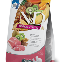 N&D Tropical Selection Pork Adult Medium & Maxi – храна за кучета, със свинско и тропически плодове, за средни и големи породи, 2 kg / 10 kg