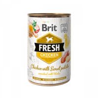 Brit Fresh Chicken & Sweet Potato - консервирана храна с пиле и сладък картоф 400г