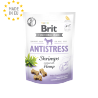 Brit Care Dog Functional Snack Antistress Shrimps - антистрес лакомство със скариди и коноп 150гр.