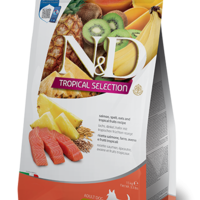 N&D Tropical Selection Salmon Adult Mini – храна за кучета, със сьомга и тропически плодове, за дребни породи, 1.5 kg / 5 kg