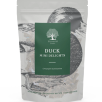 ESSENTIAL DUCK MINI DELIGHTS - деликатесни малки лакомства за кучета с патешко месо, 100г