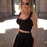 Sculpted Knit Set Black