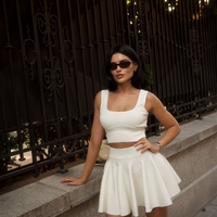 Sculpted Knit Set White