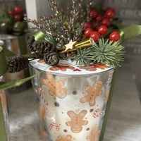 Ароматна КОЛЕДНА свещ - бисквитка