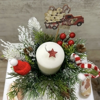 КОЛЕДНА свещ в чаша 1