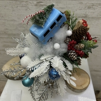 Забавна КОЛЕДНА декорация автобус